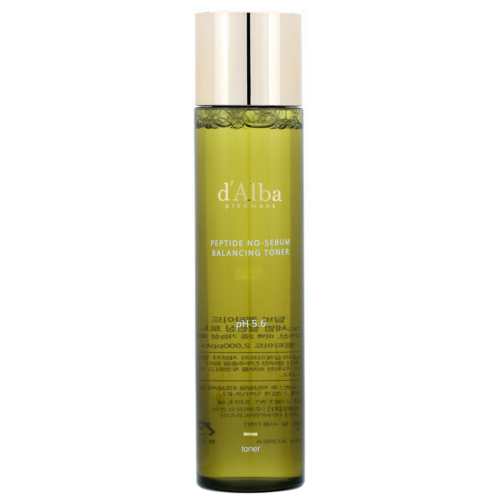 d'Alba, Peptide No-Sebum, Balancing Toner, 5.07 fl oz (150 ml)