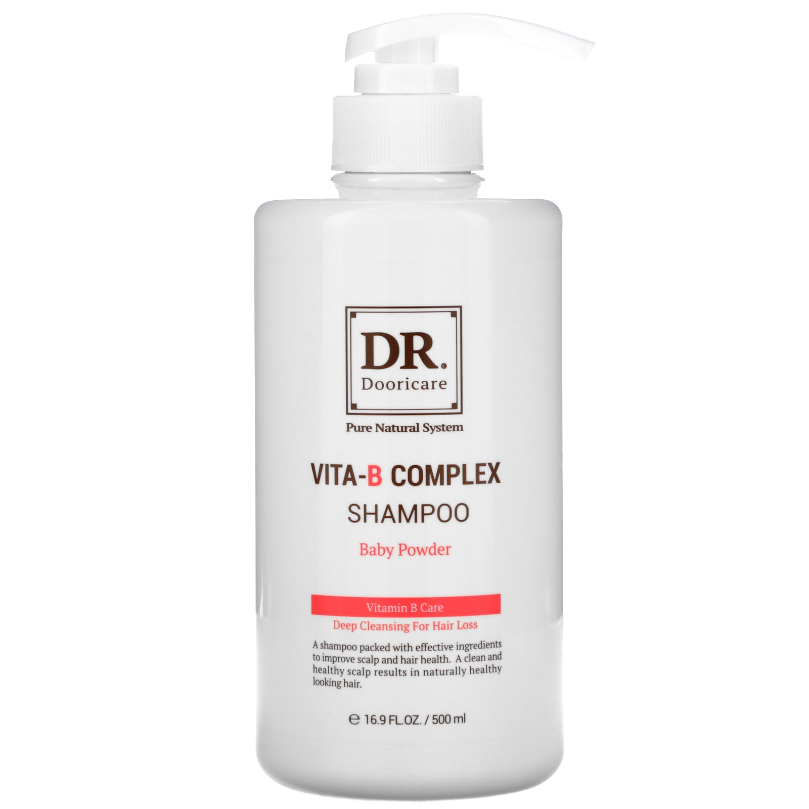 Doori Cosmetics, Vita-B Complex Shampoo, Baby Powder, 16.9 fl oz (500 ml)