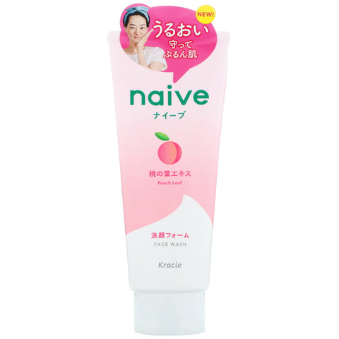 Kracie, Naive, Face Wash, Peach, 4.5 oz (130 g)