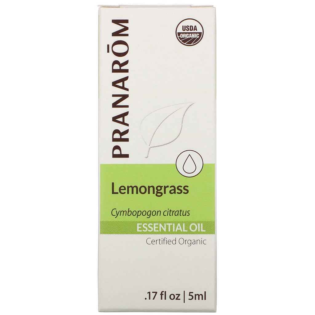 Pranarom, æterisk olie, citrongræs, 0,17 fl oz (5 ml)