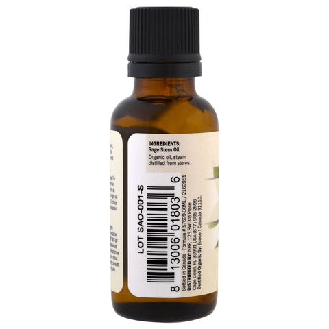 Dr. Mercola, æterisk olie, salvie, 1 oz (30 ml)