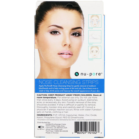 Nu-Pore, Nose Cleansing Strips, 3 Strips