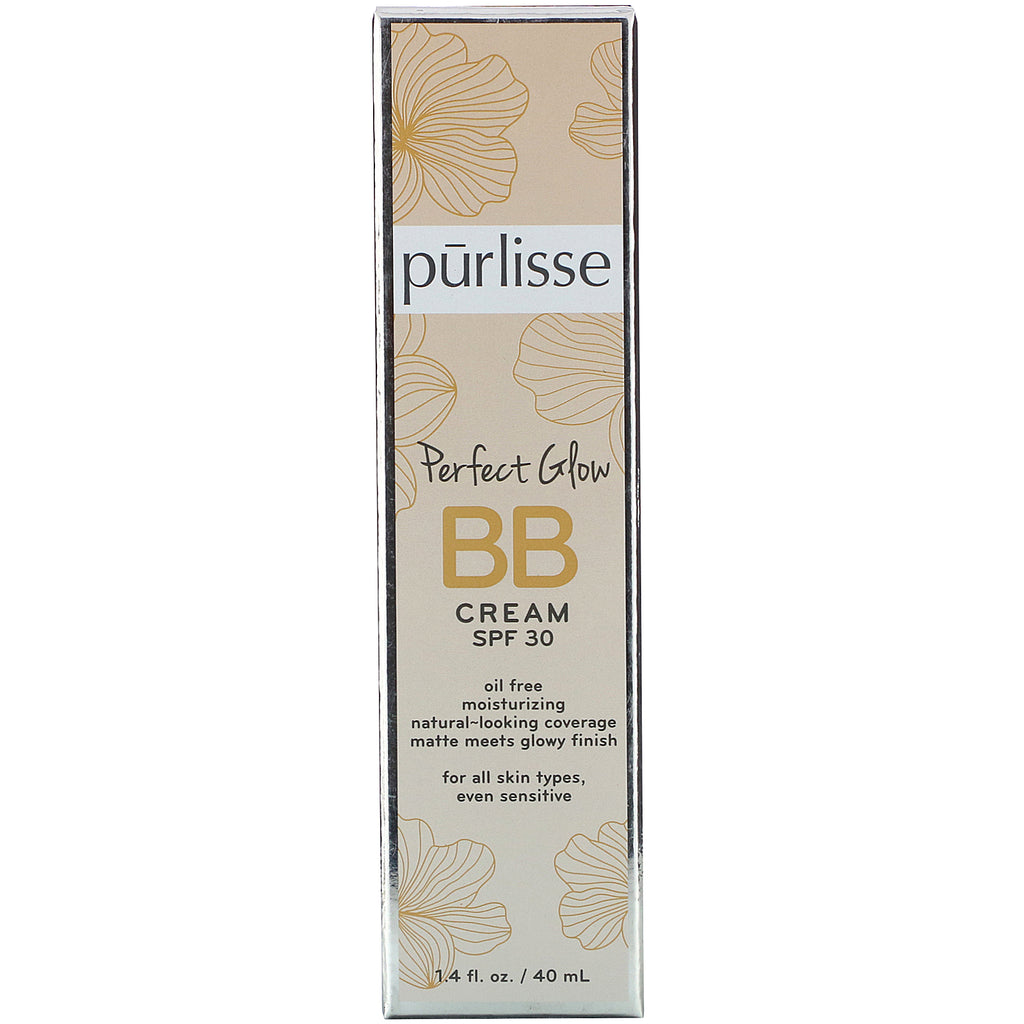 Purlisse, Perfect Glow, BB Cream, SPF 30, Medium Tan, 1,4 fl oz (40 ml)