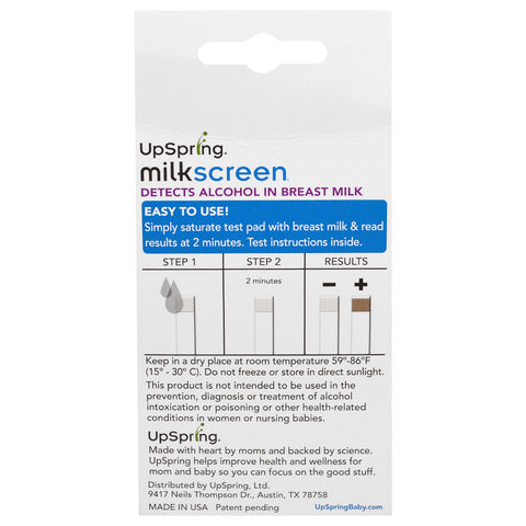 UpSpring, Milkscreen, 20 teststrimler