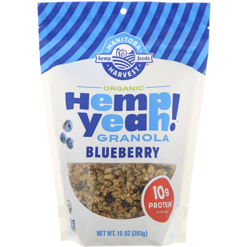 Manitoba Harvest, Hemp Yeah! Organic Granola, Blueberry, 10 oz (283 g)