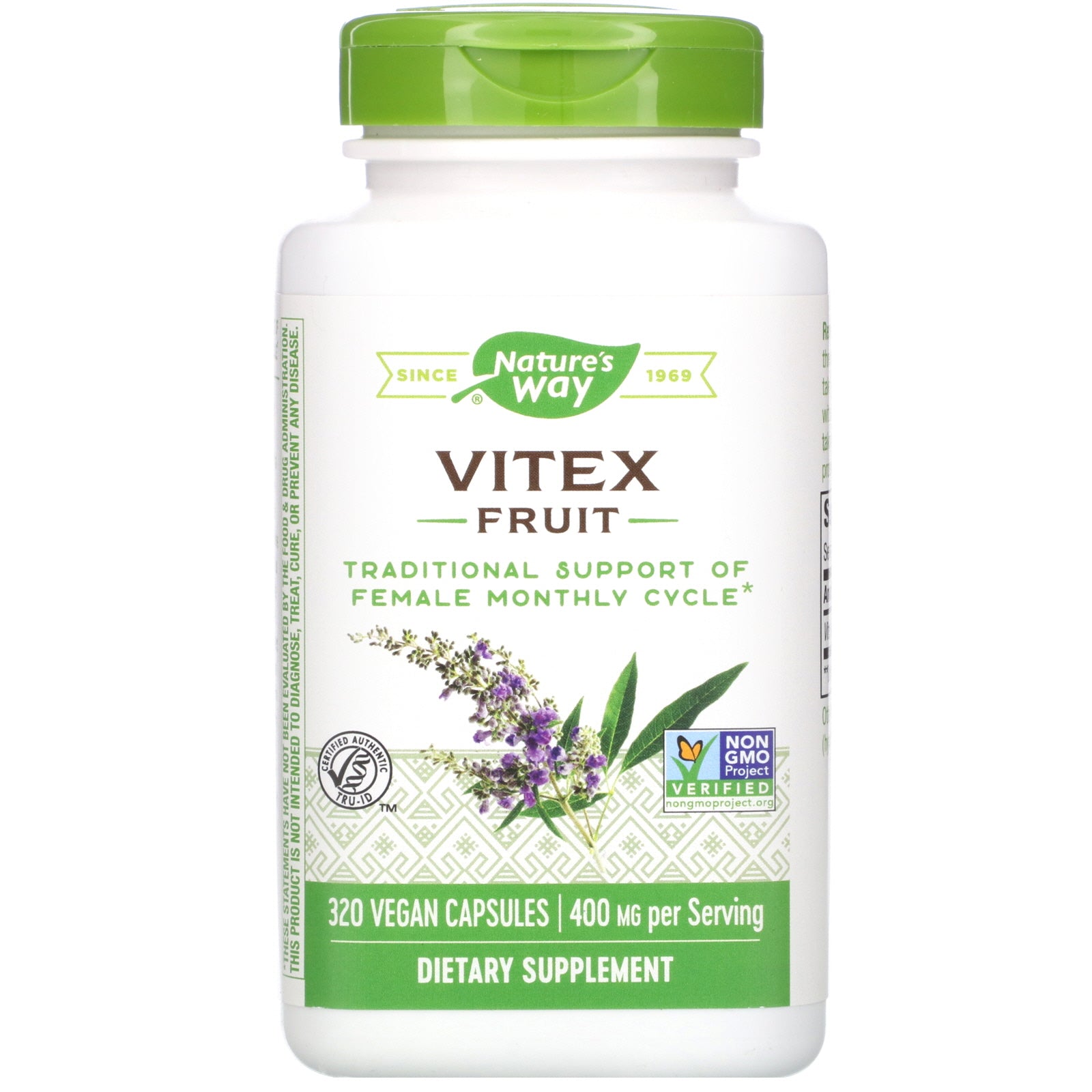 Nature's Way, Vitex Fruit, 400 mg, 320 Vegan Capsules