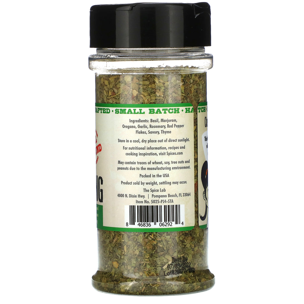 The Spice Lab, italiensk krydderi, saltfri, 1,5 oz (42 g)