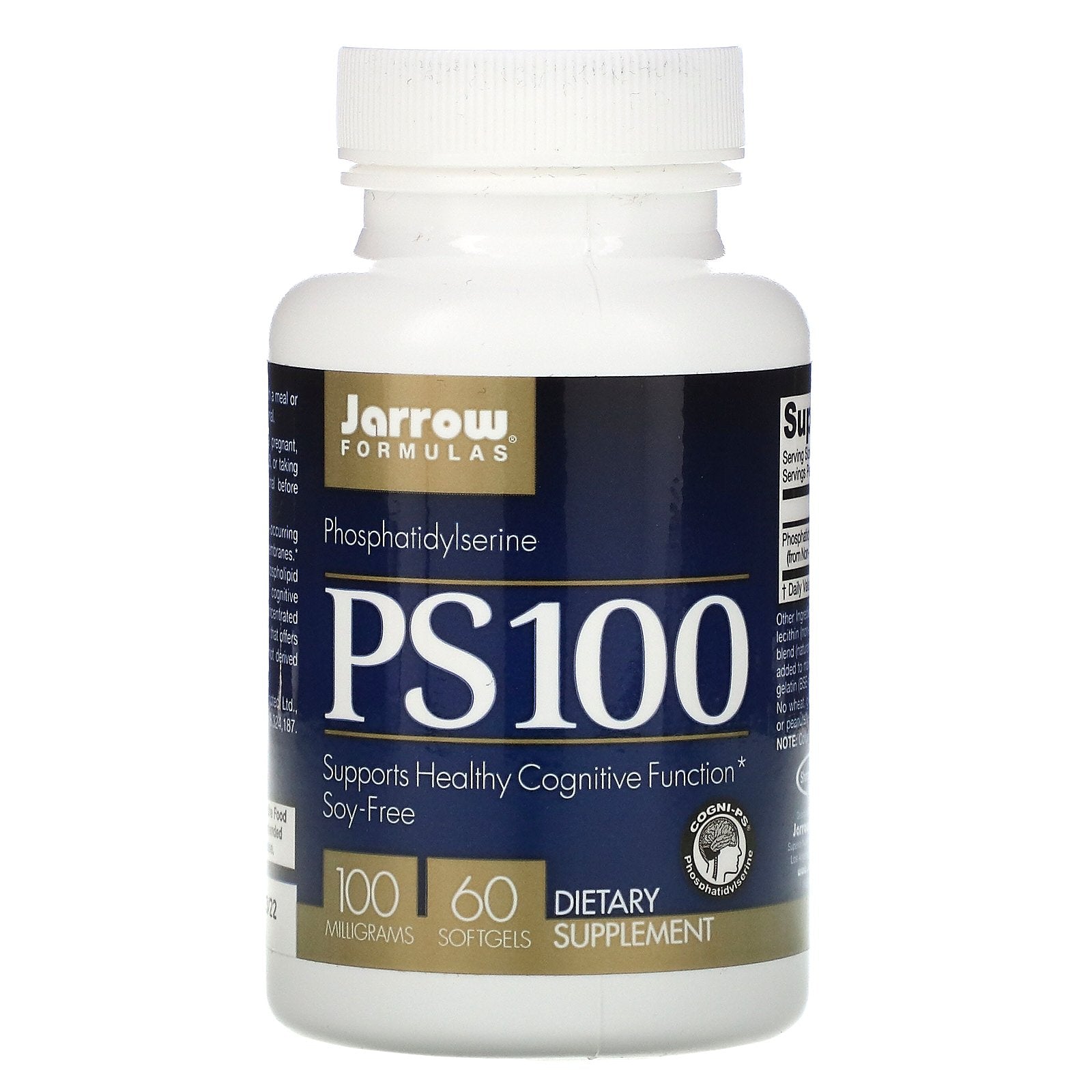 Jarrow Formulas, PS100, Phosphatidylserine, 100 mg, 60 Softgels