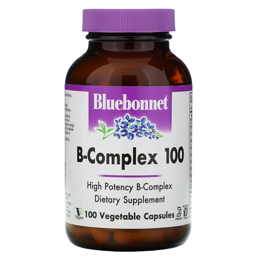 Bluebonnet Nutrition, B-Complex 100, 100 Vegetable Capsules