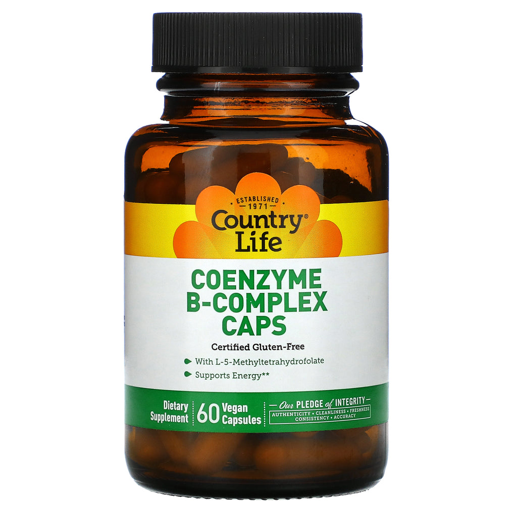 Country Life, Coenzyme B-Complex Caps, 60 Vegan Capsules