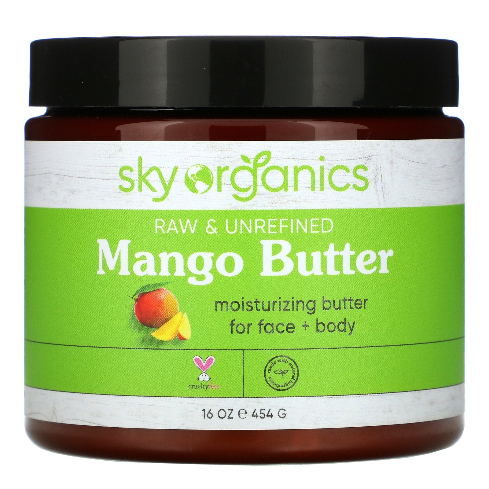 Sky Organics, Mango Butter, Raw & Unrefined, 16 oz (454 g)