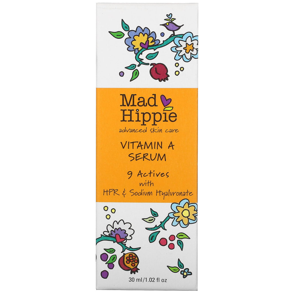 Productos para el cuidado de la piel Mad Hippie, suero de vitamina A, 30 ml (1,02 oz. líq.)