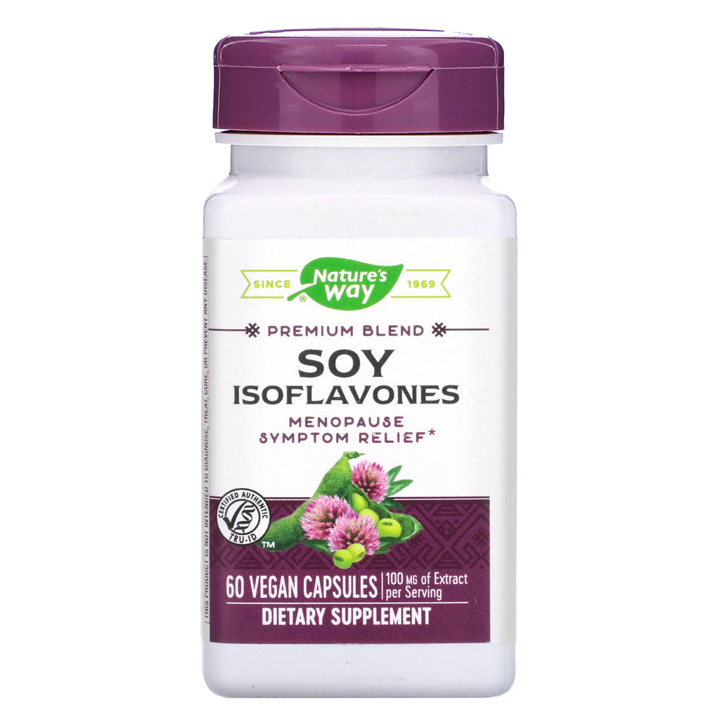 Nature's Way, Premium Blend, Soy Isoflavones, 100 mg, 60 Vegan Capsules