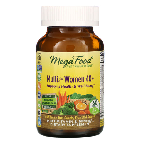 MegaFood, Multi for Women 40+, 60 Tablets