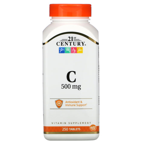 21st Century, Vitamin C, 500 mg, 250 Tablets