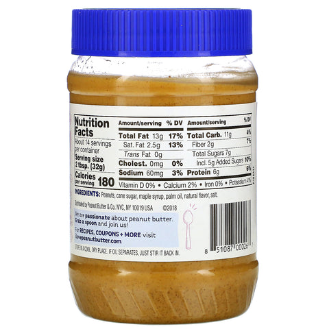 Peanut Butter & Co., Crema para untar de mantequilla de maní, arce poderoso, 16 oz (454 g)