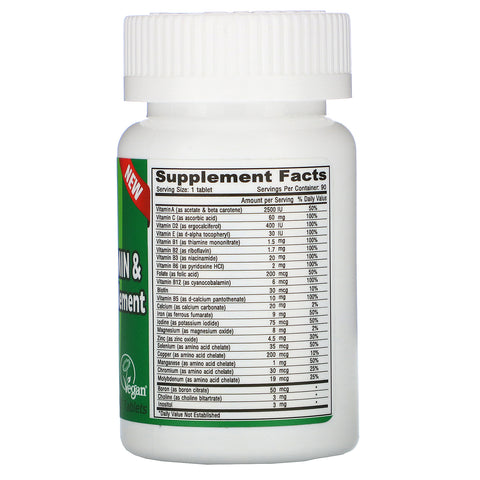 Deva, Vegan Multivitamin & Mineral Supplement, 90 Tablets