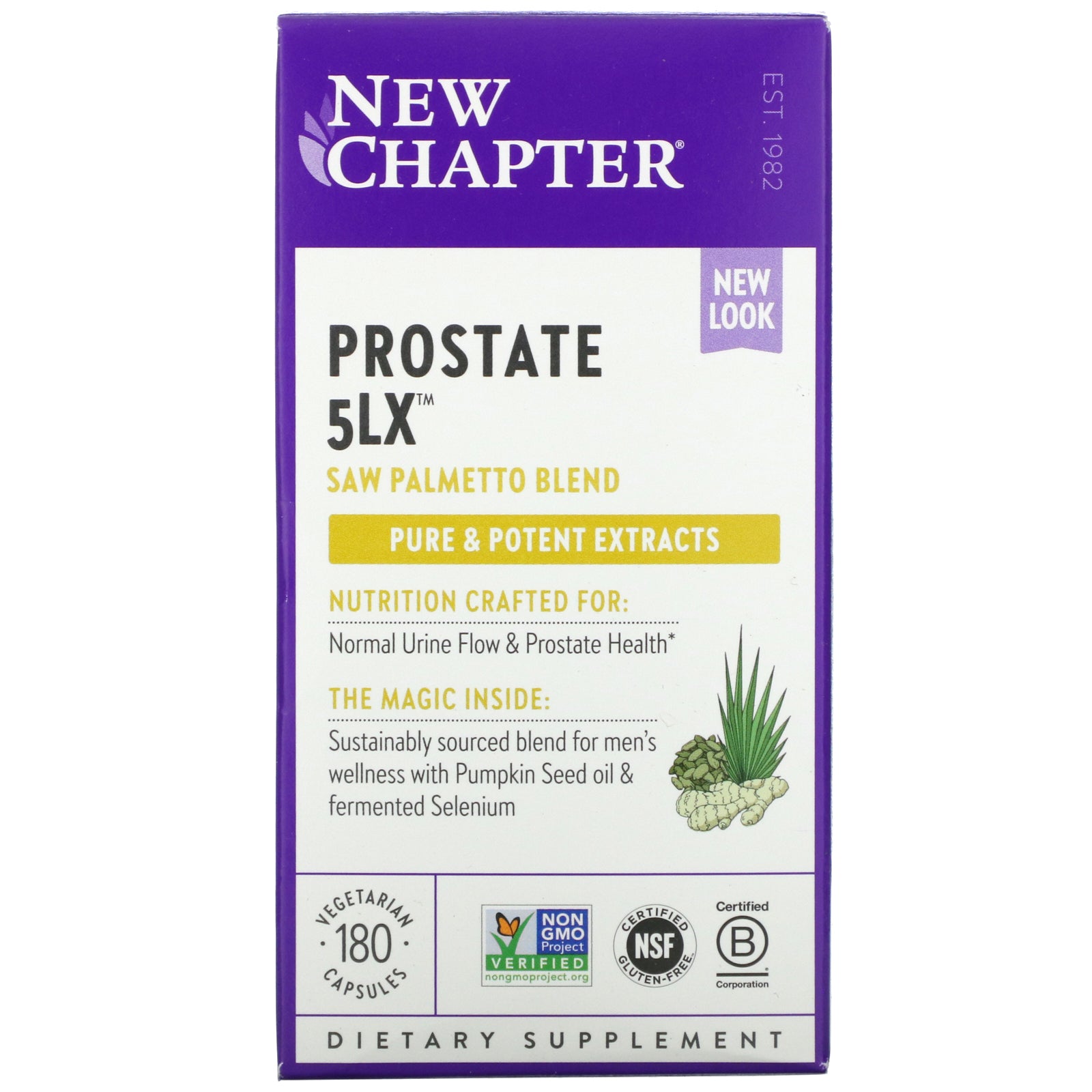 New Chapter, Prostate 5LX, 180 Vegetarian Capsules