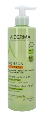 A-Derma Exomega Control Emollient Cleansing Gel Duo Set 500 ml