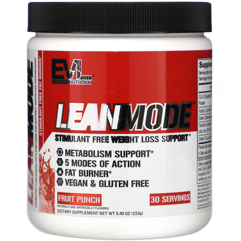 EVLution Nutrition, LeanMode, Fruit Punch, 5.40 oz (153 g)