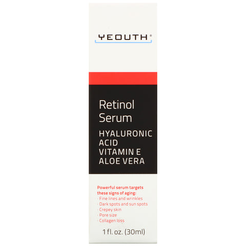 Yeouth, suero de retinol, 1 fl oz (30 ml)