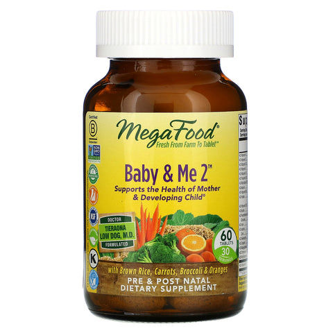 MegaFood, Baby & Me 2, 60 Tablets