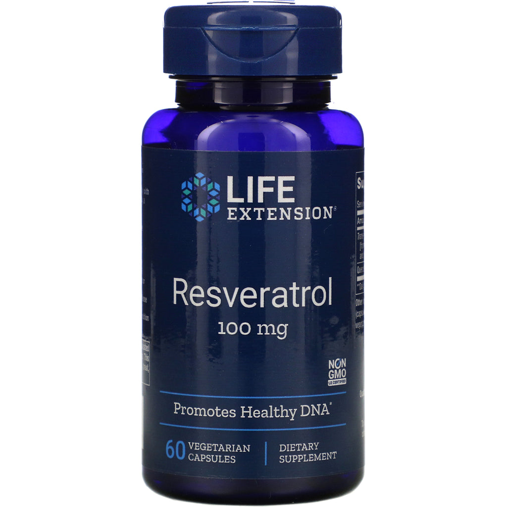 Life Extension, Resveratrol, 100 mg, 60 Vegetarian Capsules