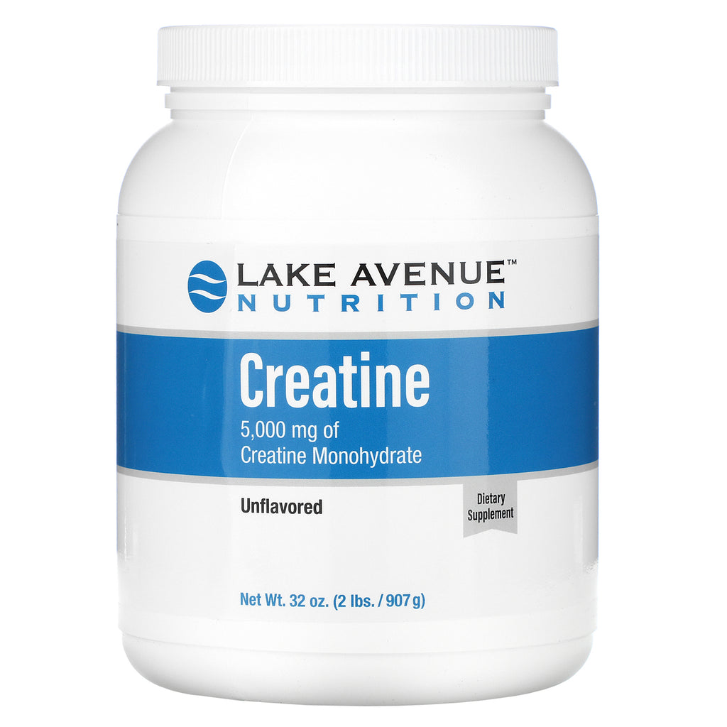 Lake Avenue Nutrition, Creatine Powder, Unflavored, 5,000 mg, 32 oz (907 g)