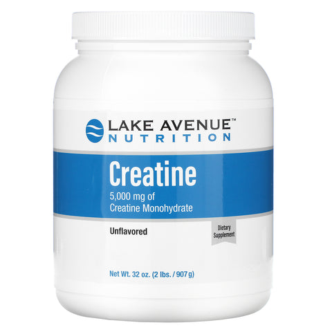 Lake Avenue Nutrition, Creatine Powder, Unflavored, 5,000 mg, 32 oz (907 g)