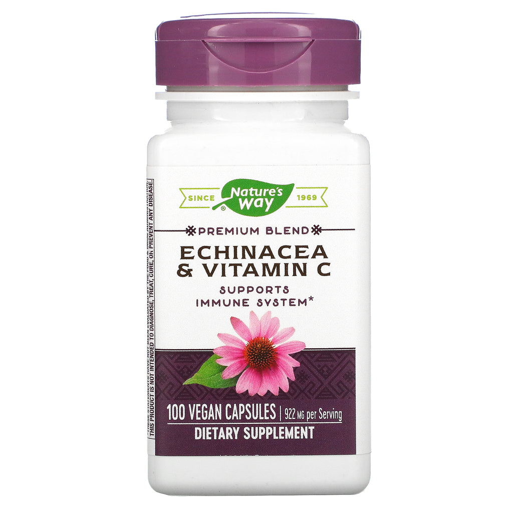 Nature's Way, Echinacea & Vitamin C, 922 mg, 100 Vegan Capsules