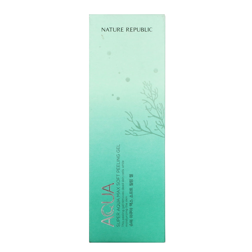 Nature Republic, Super Aqua Max, gel exfoliante suave, 5,24 fl oz (155 ml)