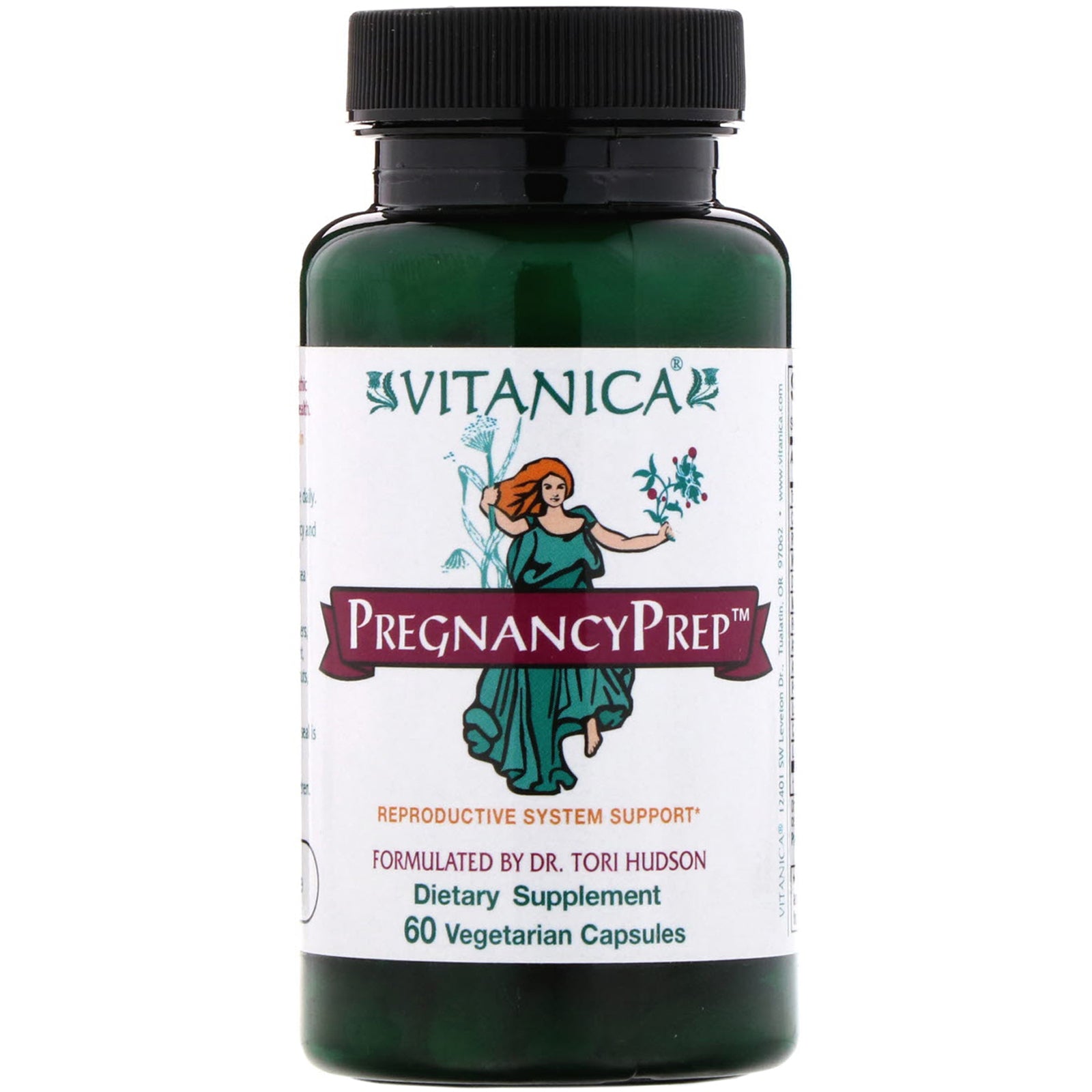 Vitanica, Pregnancy Prep, Reproductive System Support, 60 Vegetarian Capsules