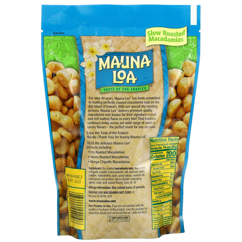 Mauna Loa, Maui Løg & Hvidløg Macadamia, 10 oz (283 g)