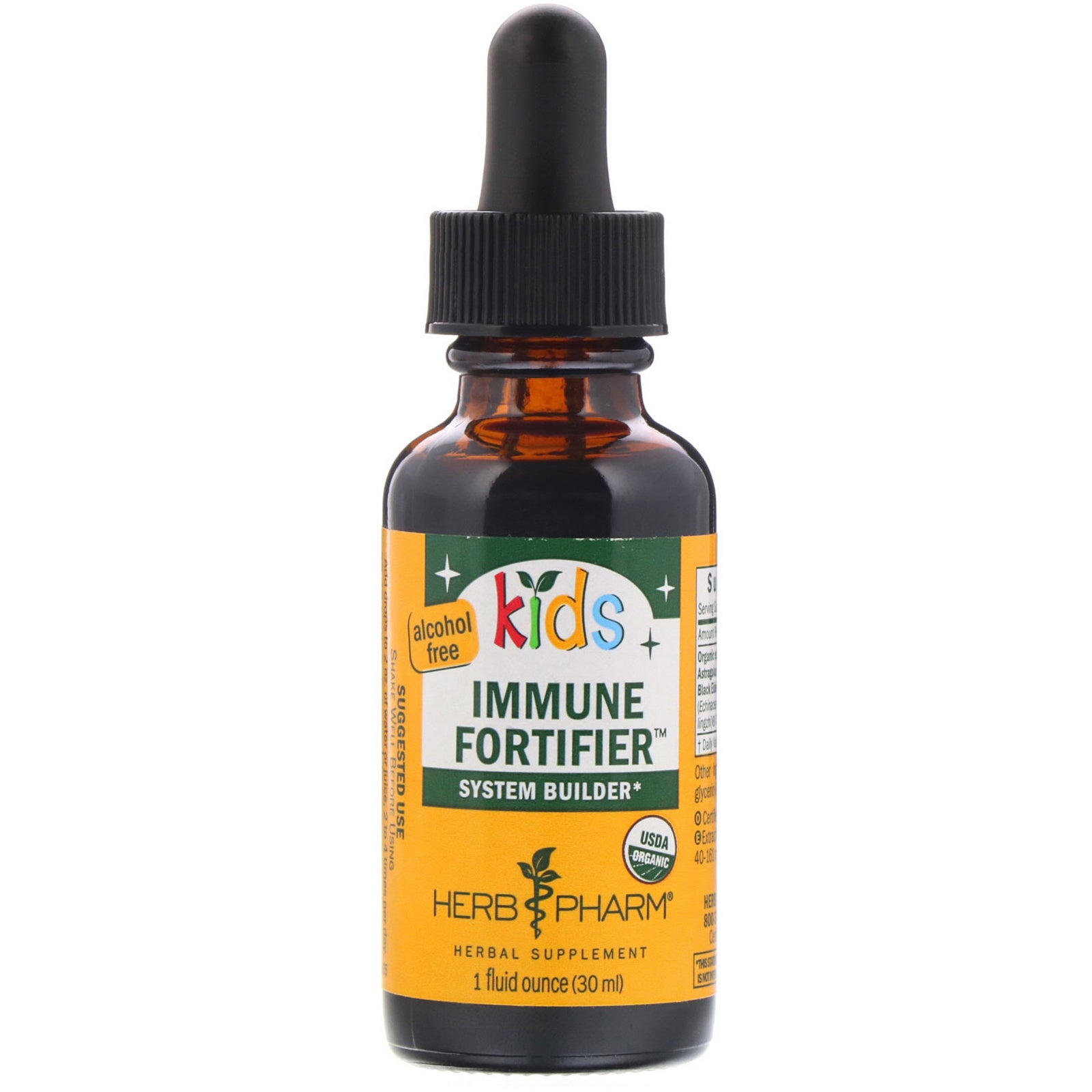 Herb Pharm, Kid's Immune Fortifier, System Builder, Alcohol Free, 1 fl oz (30 ml)