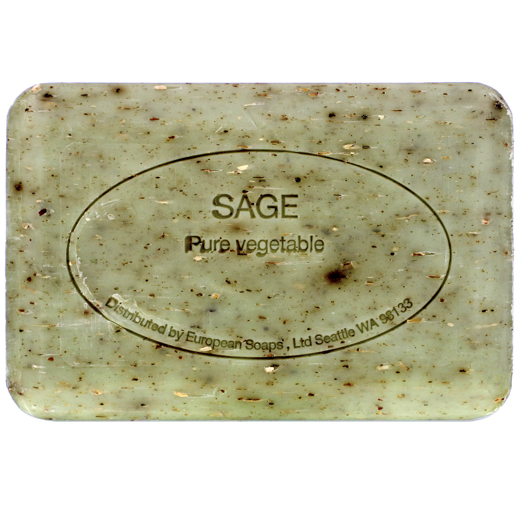 European Soaps, Pre de Provence, Bar Soap, Sage, 8.8 oz (250 g)