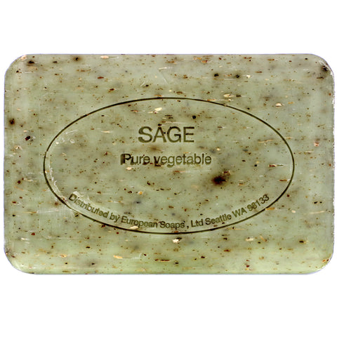 European Soaps, Pre de Provence, barra de jabón, salvia, 8,8 oz (250 g)