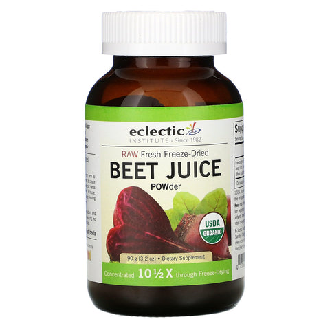 Eclectic Institute, Raw Fresh Freeze-Dried, Beet Juice POWder, 3.2 oz (90 g)