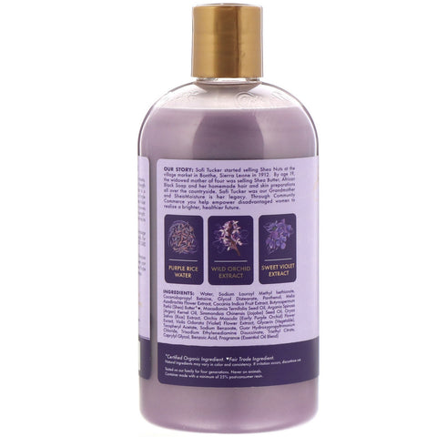 Shea Moisture, Strength + Color Care Shampoo, Purple Rice Water, 13,5 fl oz (399 ml)