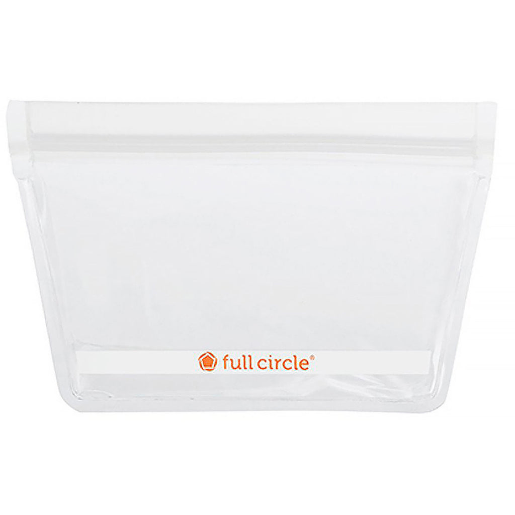 Full Circle, ZipTuck, Reusable Snack Bags, Clear, 2 Bags