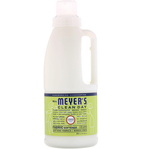 Mrs. Meyers Clean Day, Fabric Softener, Lemon Verbena Scent, 32 fl oz (946 ml)