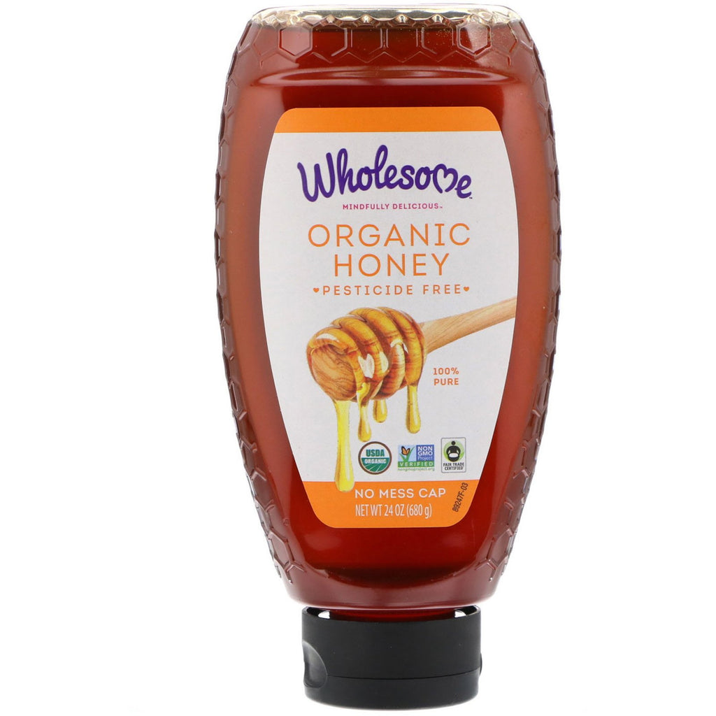 Wholesome, Organic Honey, 24 oz (680 g)
