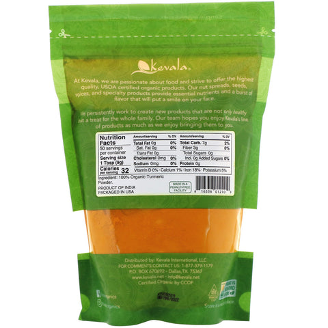 Kevala,  Turmeric Root Powder, 16 oz (454 g)