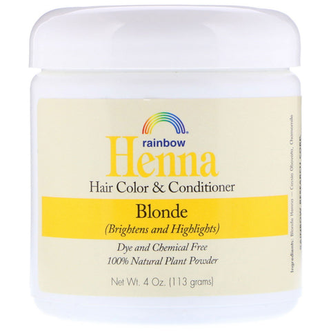 Rainbow Research, Henna, Hair Color and Conditioner, Blonde, 4 oz (113 g)