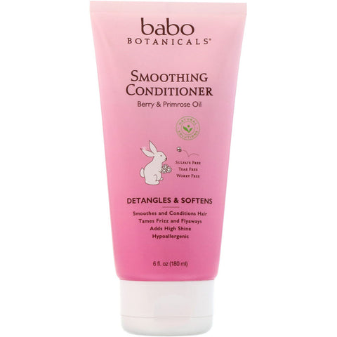 Babo Botanicals, Smoothing Conditioner, Berry & Evening Primerose, 6 fl oz (180 ml)