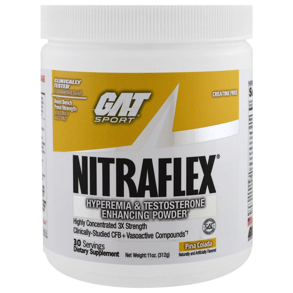 GAT, NITRAFLEX, Pina Colada, 11 oz (312 g)