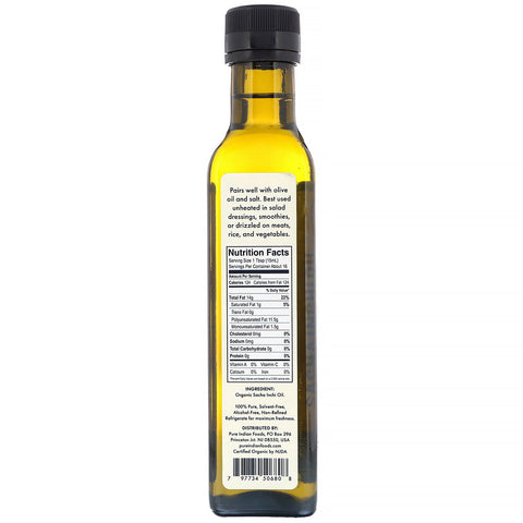 Pure Indian Foods,  Cold Pressed Extra-Virgin Sacha Inchi Oil, 250 ml