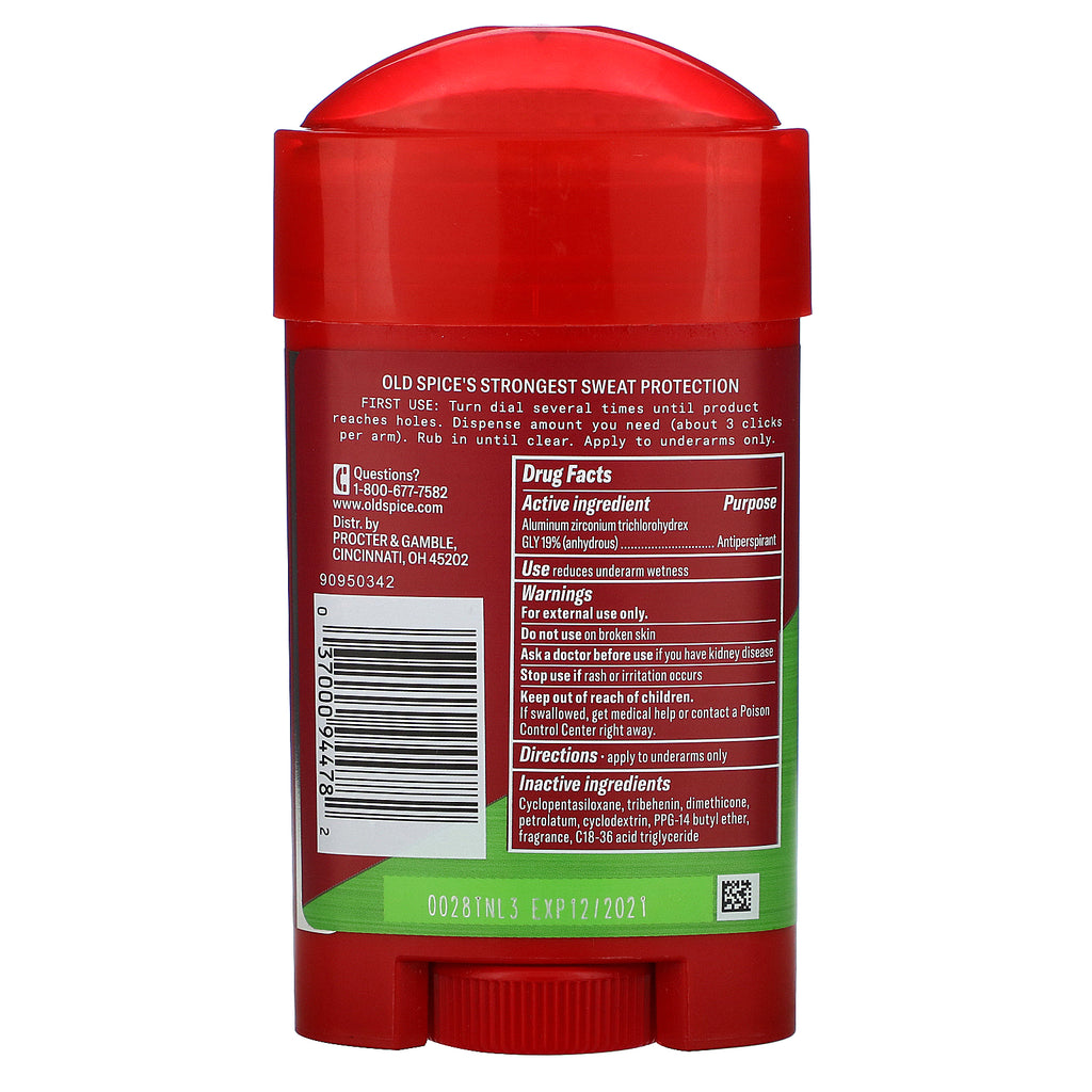 Old Spice, anti-perspirant deodorant, blødt fast stof, ekstra frisk, 2,6 oz (73 g)