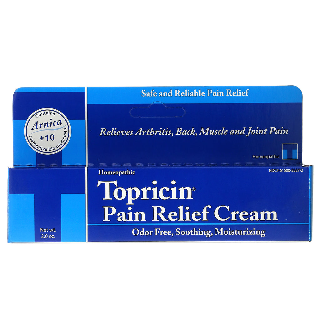 Topricin, crema para aliviar el dolor, 2,0 oz