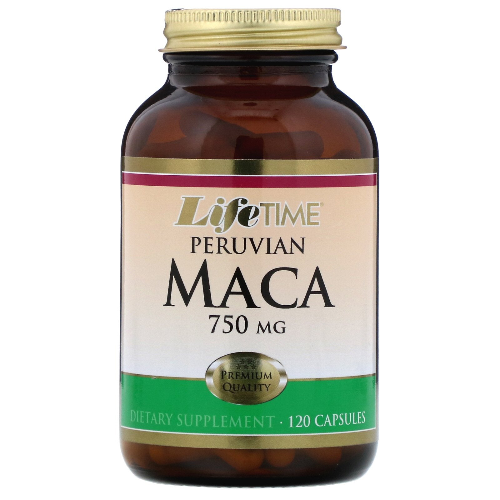 LifeTime Vitamins, Peruvian Maca, 750 mg, 120 Capsules