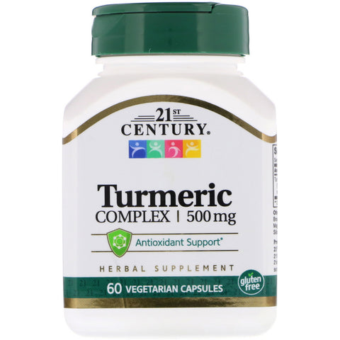 21st Century, Turmeric Complex, 500 mg, 60 Vegetarian Capsules